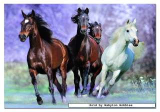picture 1 of EDUCA 1000 pieces jigsaw puzzle Running Horses (14809)