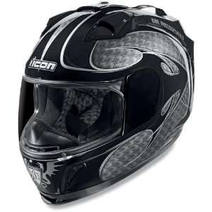 Icon Domain II Helmet , Color Black, Style Serpecant, Size XS 0101 