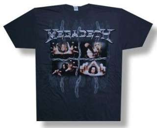 MEGADETH Heavy Metal Band 2008 CONCERT TOUR T SHIRT New  