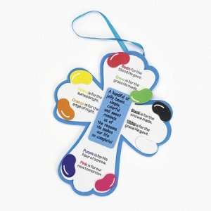  Jelly Bean Prayer Crosses Craft Kit   Craft Kits & Projects 