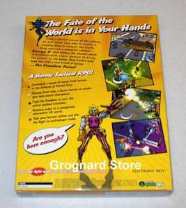FREEDOM FORCE Comic Book Super Hero RPG PC Game NEW SEALED BOX (USA 