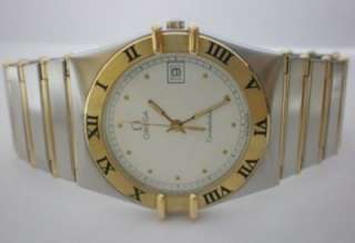 Gents Omega Constellation Watch Link 1pc Half Gold Bar  