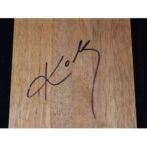 Kobe Bryant Autographed Floorboard