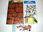 Scrapbook HAPPY HALLOWEEN Spider Pumpkins Jolee Stickers LOT * 
