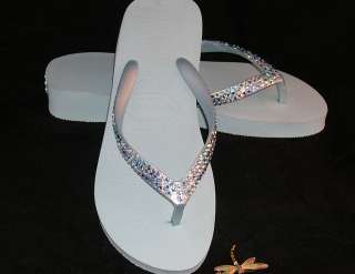 HAVAIANAS Light Blue Fashion Embellished by Dragonfly  