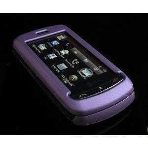 BABY PURPLE Hard Plastic Full View Rubber Feel Cover Case for LG Xenon 