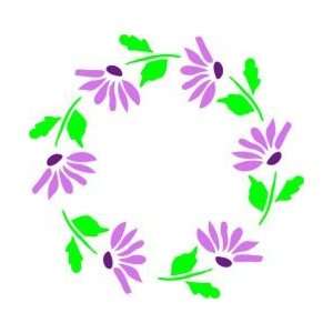  Tattoo Stencil   Circle of Flowers   #441 Health 