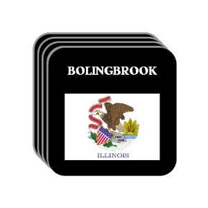 US State Flag   BOLINGBROOK, Illinois (IL) Set of 4 Mini 