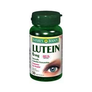  NATURES BOUNTY *** NATURES BOUNTY LUTEIN 6MG 3482 50SG 