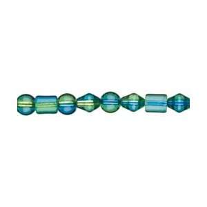  Cousin Jewelry Basics Two Tone Beads 62/Pkg Green/Blue; 3 
