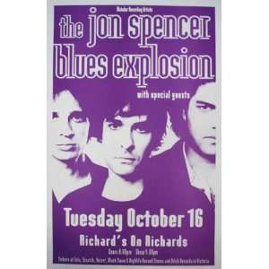   Jon Spencer Blues Explosion Vancouver Concert Poster