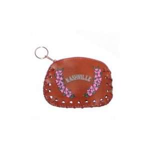  Nashville Leather Keychain Wallet in Brown Toys & Games