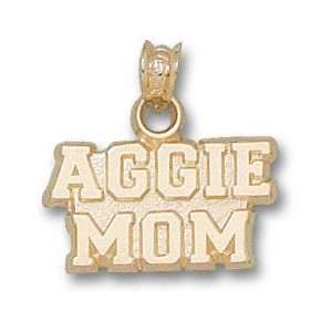  Texas A&M Aggies 10K Gold AGGIE MOM Pendant Sports 
