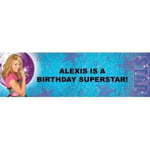  Hannah Montana Rock the Stage Personalized Birthday Banner 