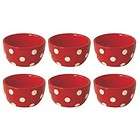 terramoto ceramic polka dots 3 inch mini bowls set of