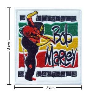 Bob Marley a Reggae Ska Band Logo 12 Embroidered Iron on Patches Free 