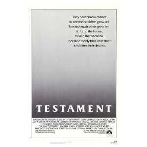  Testament Original Movie Poster, 27 x 41 (1983)