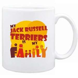  New  My Jack Russell Terriers Is My Family  Mug Dog 