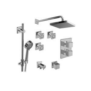   System with hand shower rail, 3 body jets and shower head KIT642KSTQ