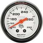 Auto meter Oil Temperature gauge with memory New 4440  