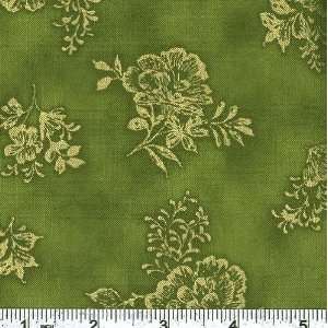  45 Wide Bohemian Rhapsody Rose Olive Fabric By The Yard 
