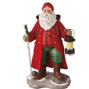  2 Mountain Man Santa Table Top Figurine