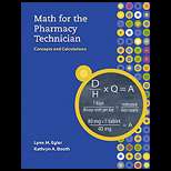 Math for the Pharmacy Technician  With CD (ISBN10 007729050X; ISBN13 