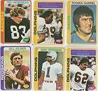 1969 Topps Football Stars 8 Card Lot Dave Williams Very Good Condition 