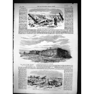  1855 Fort Kinburn Bombardments War Crimea Antique Print 