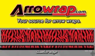 Zebra (red / black) arrow wraps (pack of 14   1 x 7)  