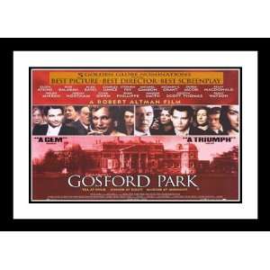 Gosford Park 20x26 Framed and Double Matted Movie Poster   Style A 