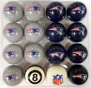 NFL Pool ball set   New England Patriots Home and Away  