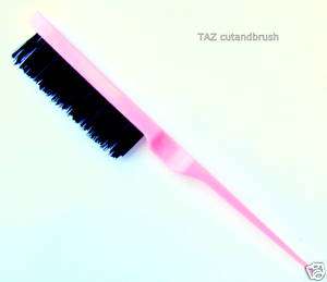 Hand Bag Hairdressing Pink Teasing Back combing Brush  