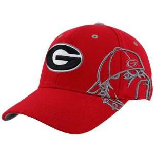   the World Georgia Bulldogs Red Bootleg One Fit Hat