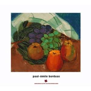   Life Fruits and Leaves by Paul Emile Borduas 30x27
