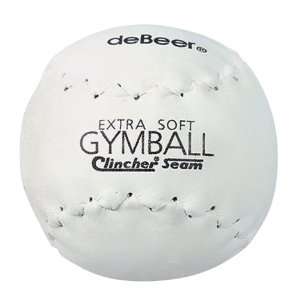 Debeer 12 Specialty White Soft Clincher Softballs WHITE   WHITE STITCH 