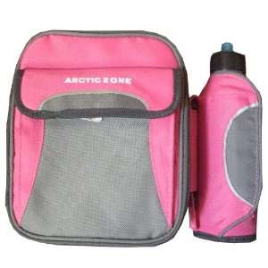  Arctic Zone Insulated Lunch Pack with Water Bottle   Pink 
