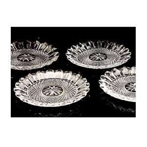 Set of 4 Tiara Crystal Cake Plates by Shannon  Kitchen 
