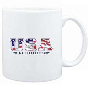  Mug White  USA Aerobics / FLAG CLIP   ARMY  Sports 