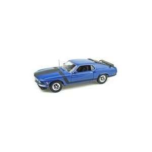  1970 Ford Mustang Boss 302 1/18 Blue Toys & Games