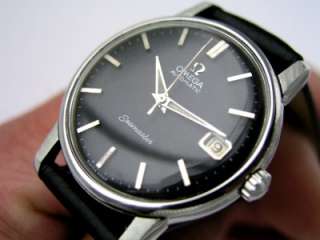   1965 VINTAGE OMEGA SEAMASTER BLACK DIAL AUTO 562 DATE WATCH  