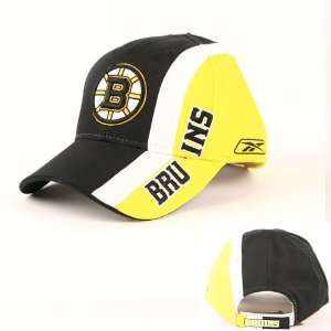  Boston Bruins Tri Color Adjustable Baseball Hat Sports 