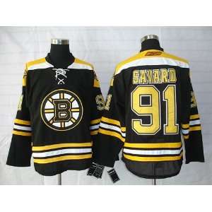  Marc Savard#91 Black NHL Boston Bruins Hockey Jersey Sz54 