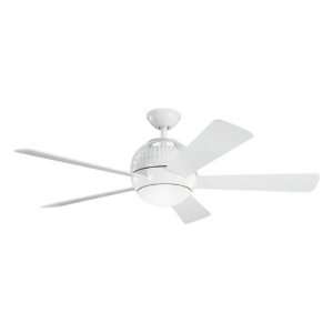  Botella Collection 52ö White Powder Coat Ceiling Fan with 