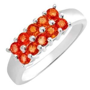 Fashionable Brand New Ring With 1.10Ctw Genuine Sapphires Well Made In 