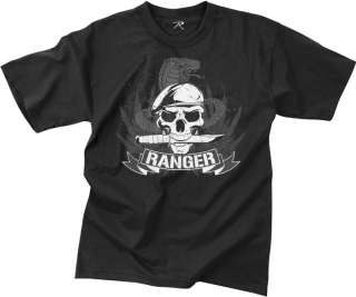 Vintage Military US Rangers Tee Army Spec Ops T Shirt  