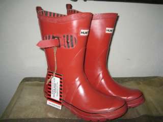   Wellington Festival Short Red Black Rain Mud Boots 5 6 37 EU NEW