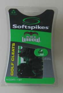 Softspikes Black Widow Fast Twist Golf Cleats Spikes in clamshell 