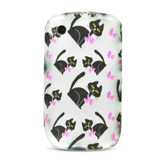 For Blackberry Curve 8520/8530 TPU Case Cat Bow Tie  