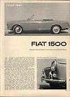 Fiat 1500 Spider 1960 Vintage Road test Bonus Fiat 2100